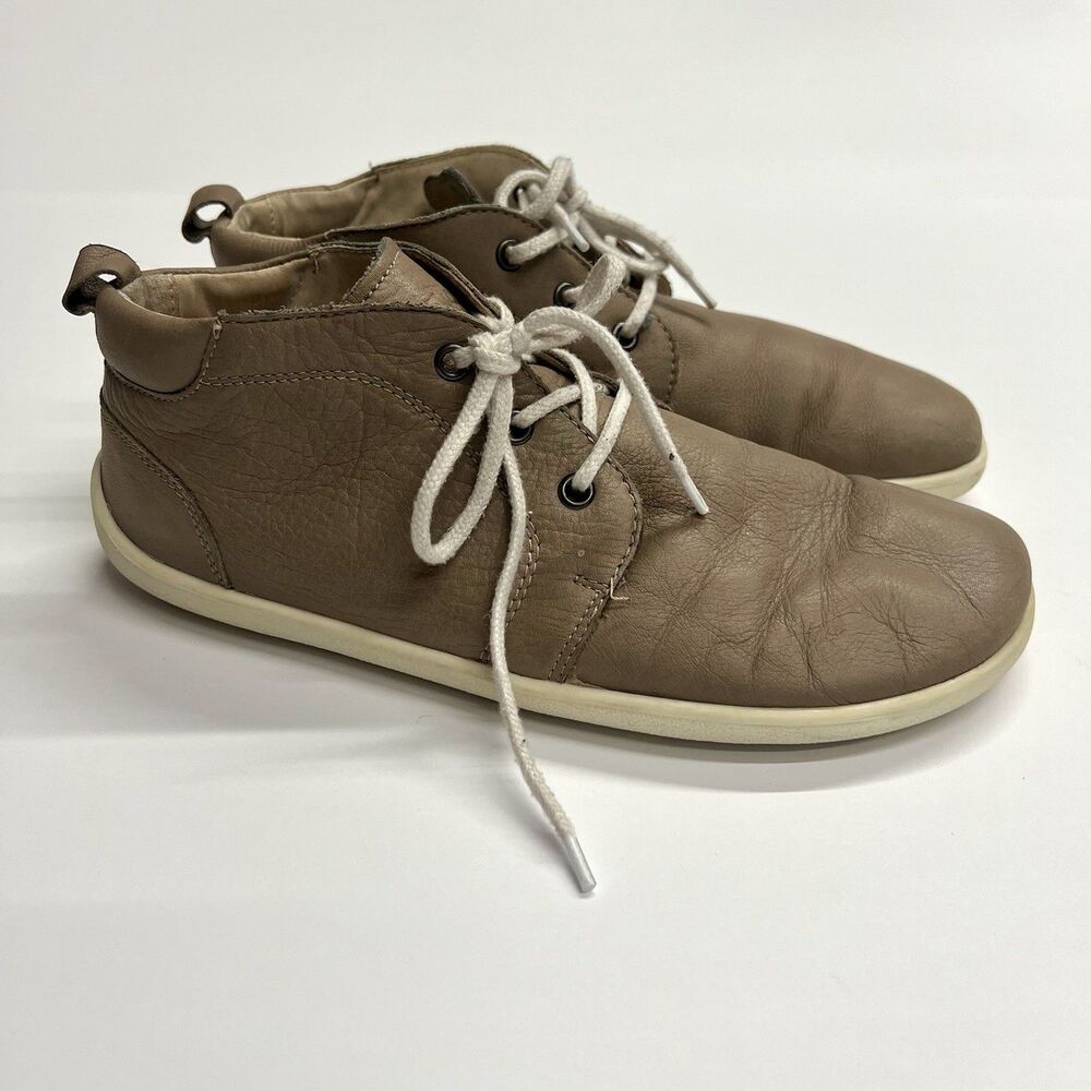 Be Lenka Icon Leather Lace Up Boot Cappuccino Sz41 Wide Toe Box Zero Drop - Picture 5 of 7